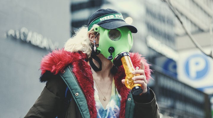 Face Masks Made From A Bong